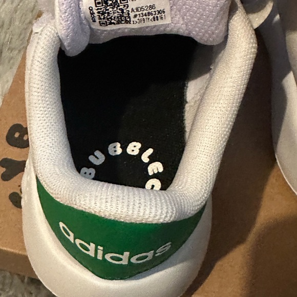 Adidas Kids White Velcro Sneakers - Picture 5 of 6